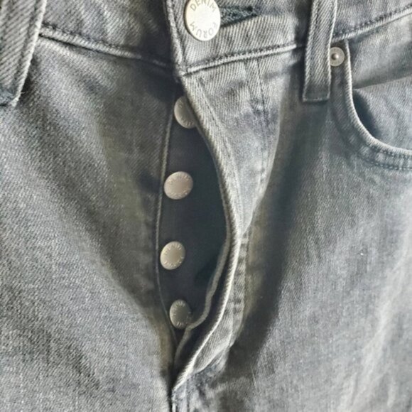 Aritzia Denim Forum Black Wash The Arlo High-rise Straight 28L Size 23 - Picture 5 of 8